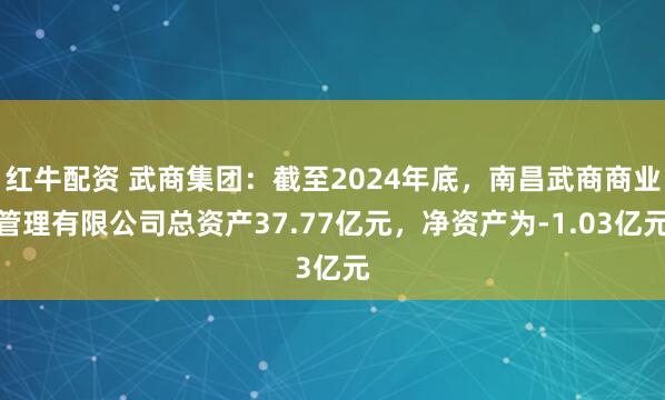 红牛配资 武商集团：截至2024年底，南昌武商商业管理有限公司总资产37.77亿元，净资产为-1.03亿元